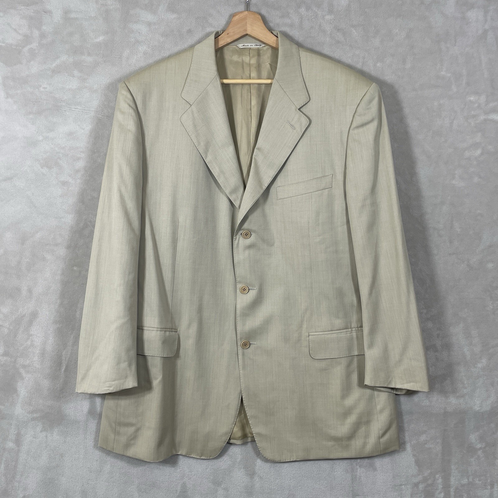 Canali Blazer Jacket Sport Coat Mens 46 Xl Italy 3 Button Super 120s Great Scott